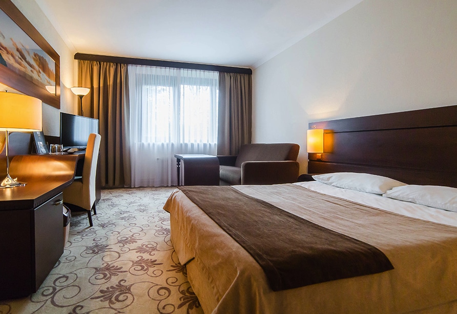 Gemütliches Hotelzimmer im Hotel Solny, perfekt für einen Silvester-Aufenthalt