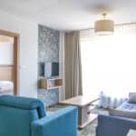 Geräumiges Familienzimmer im Hotel Siesta, ideal für Silvesterfeiern.