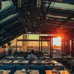 Restaurant des Imperiall Resort mit Blick auf den Sonnenuntergang an Silvester