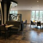 Restaurant im Hotel Rosenhof, festlich gedeckt für ein Silvesterdinner