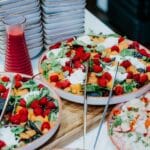 Auswahl an feinen Vorspeisen beim Silvester-Gala-Buffet im Panoramadeck Hamburg
