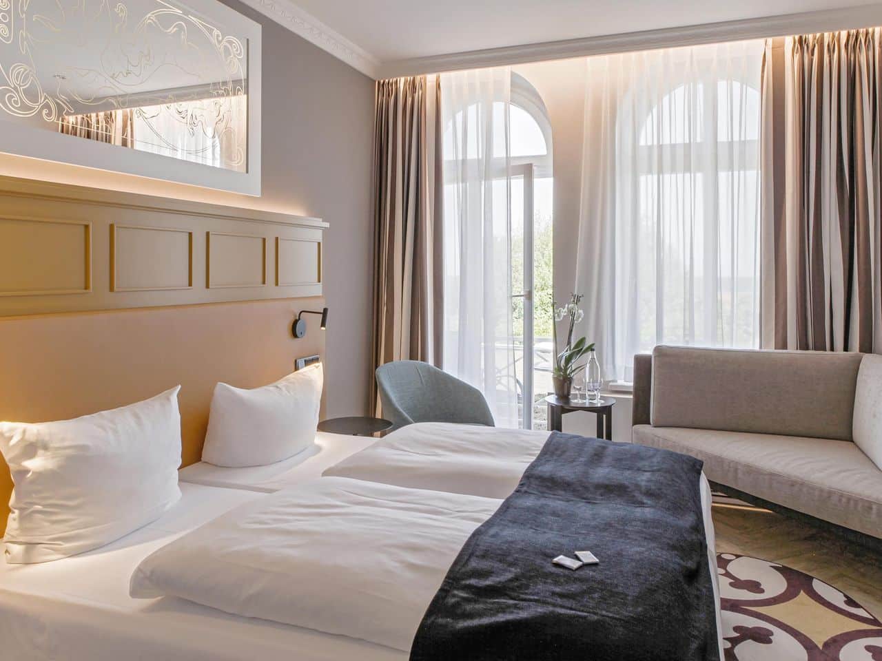 Komfortables Zimmer für eine erholsame Silvesternacht im Ostseehotel Ahlbeck