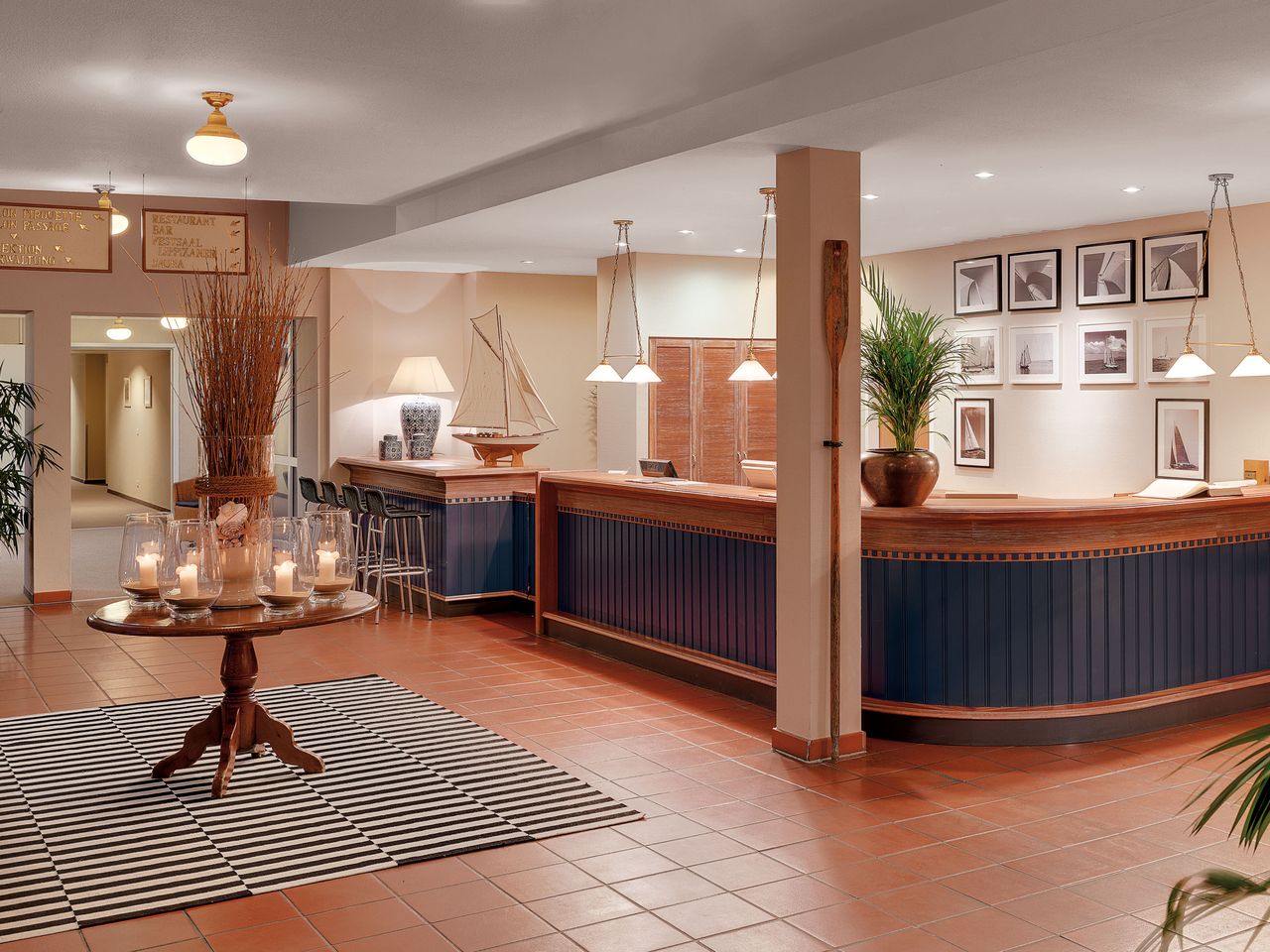 Empfangsbereich des Precise Resort Rügen für den Silvesteraufenthalt