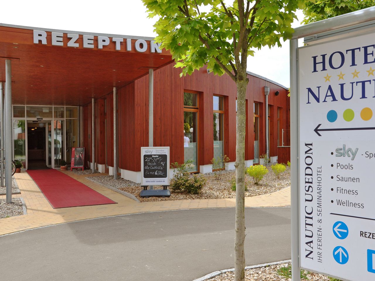 Empfangsbereich des SEETELHOTEL Nautic Usedom für Ihren Silvesterurlaub