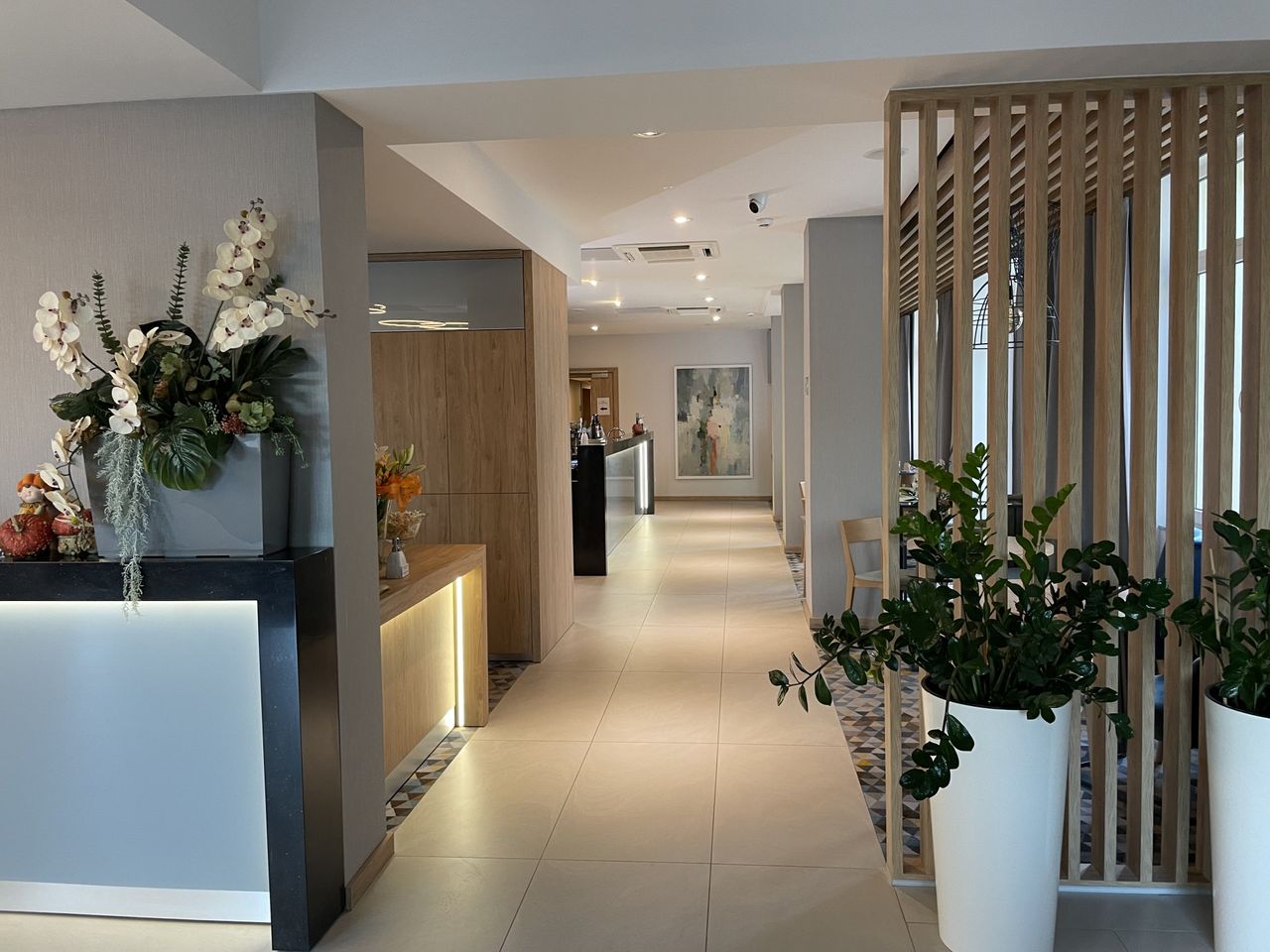 Empfangsbereich des Afrodyta Spa Hotels für einen entspannten Silvesteraufenthalt