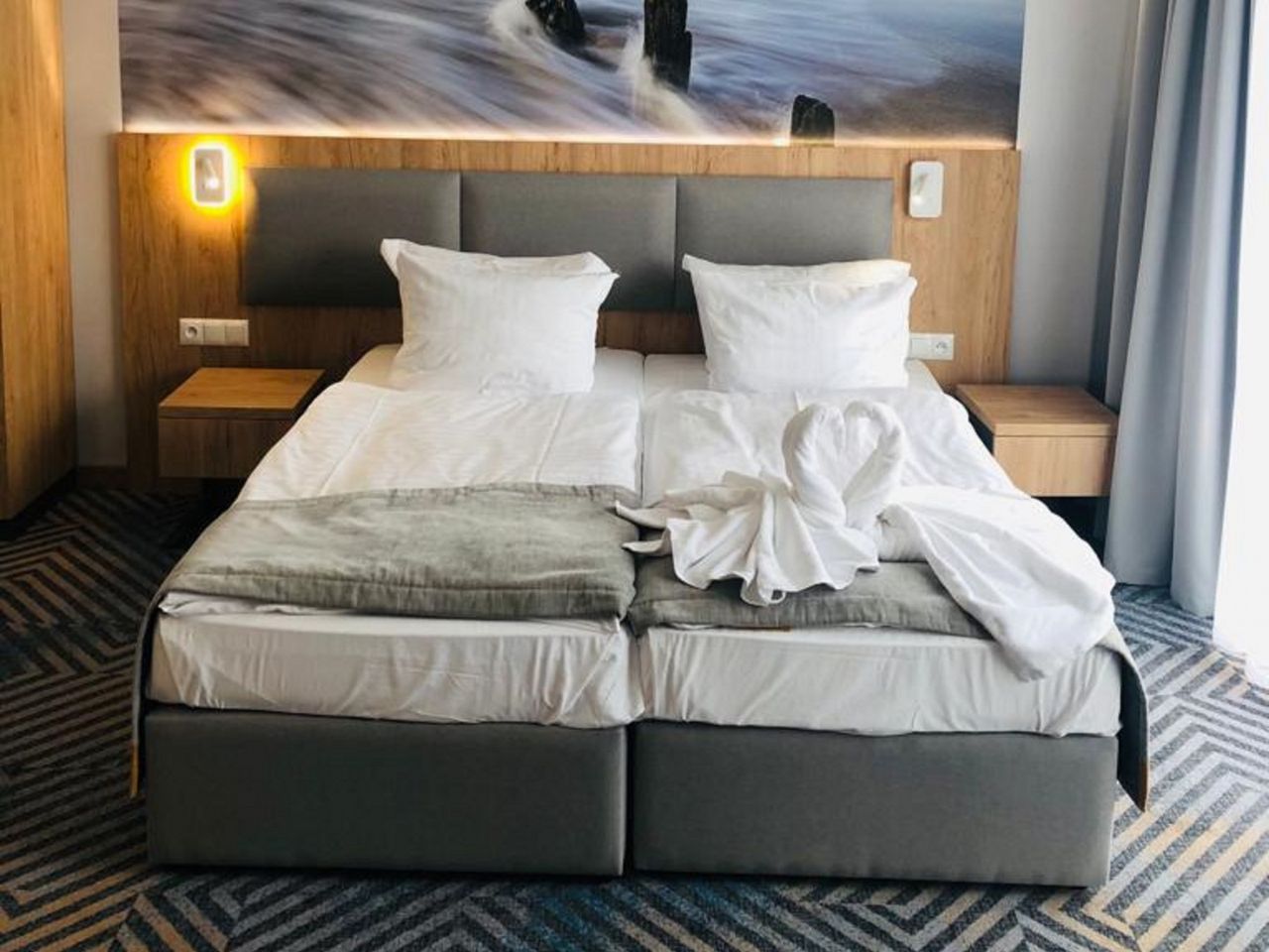 Modernes Komfortzimmer im Afrodyta Spa Hotel, ideal für Silvesteraufenthalte