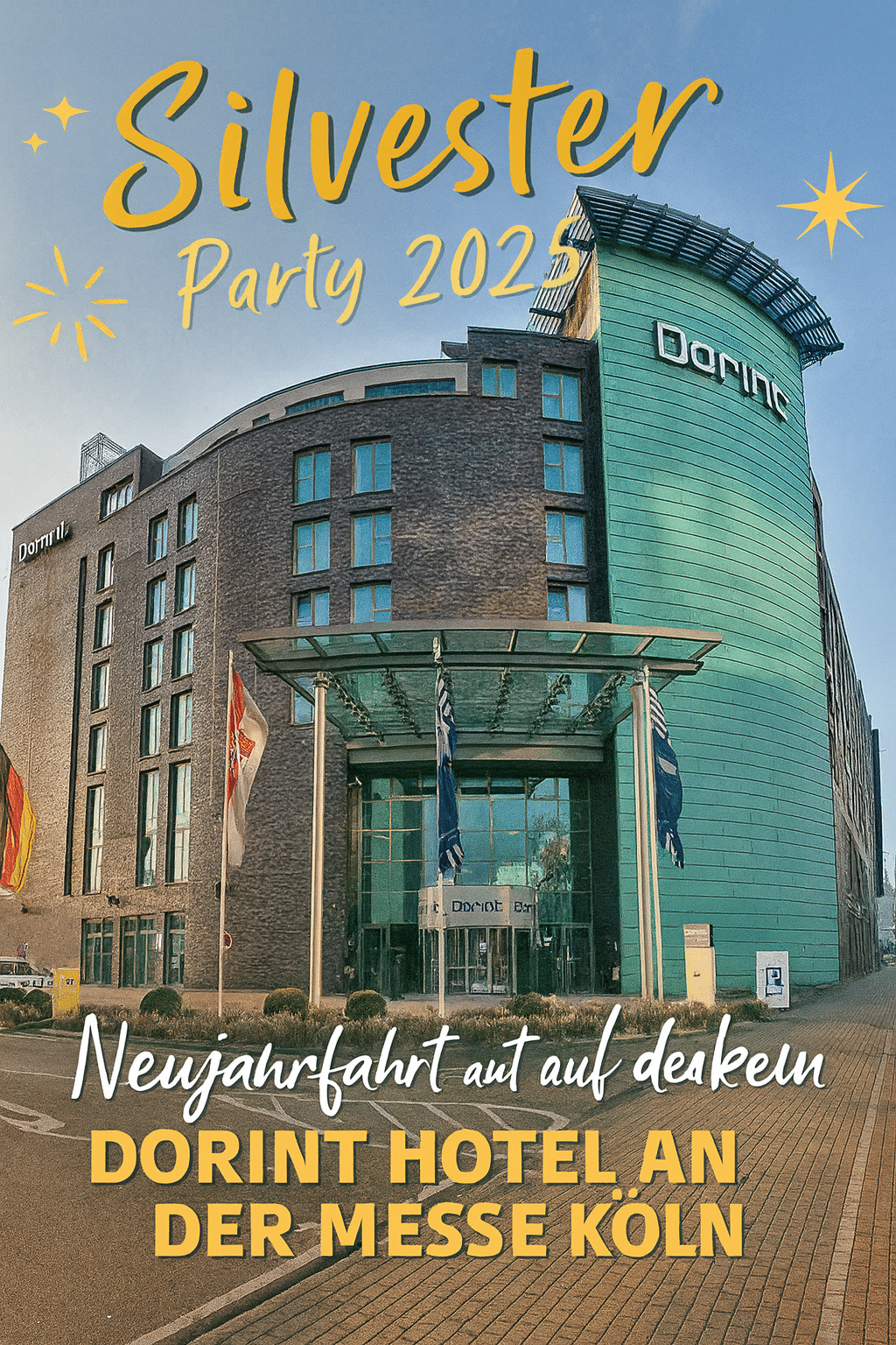 Dorint Hotel an der Messe Köln Silvester mit Schiffsfahrt und Live Band