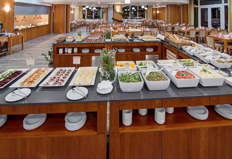 Festliches Buffet im Hotel Srni zu Silvester