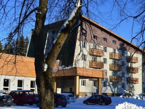 Hotel Srni im Schnee zu Silvester