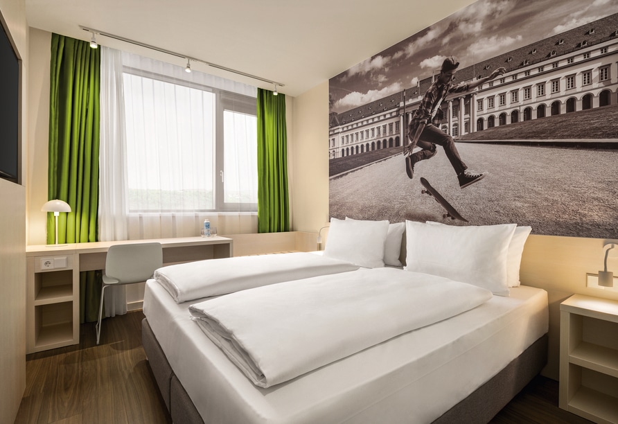 Modernes Zimmer im Hotel Super 8 by Wyndham Koblenz für Silvester