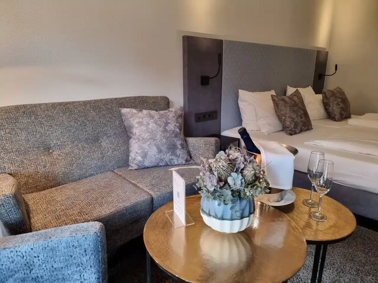 Modernes Hotelzimmer im Hotel an der Therme Bad Orb zu Silvester