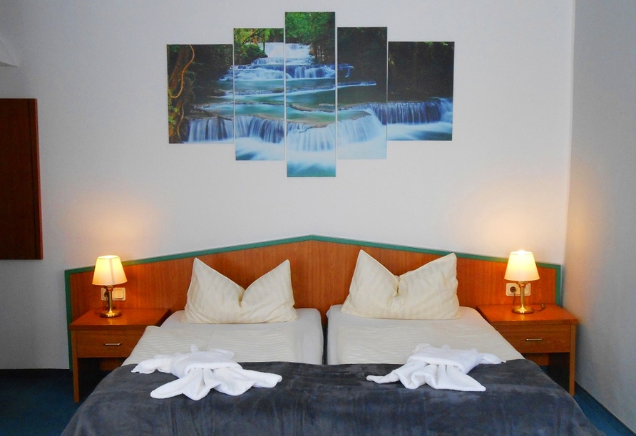 Doppelzimmer im Ferienhotel Forelle in Treseburg für Silvesterreisen
