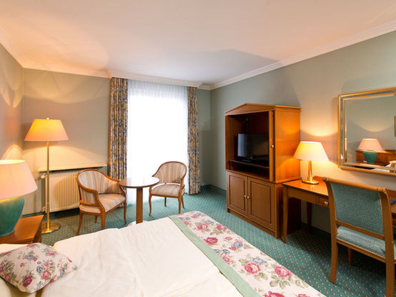 Komfort-Doppelzimmer im Hotel am Schlosspark in Gotha, perfekt für Ihren Silvesteraufenthalt