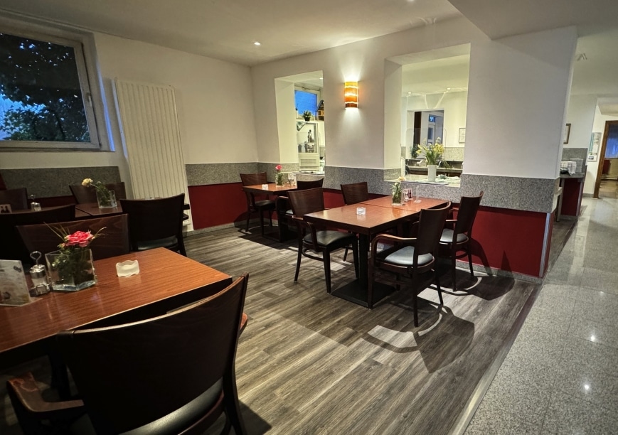 Restaurantbereich im Hotel Am Tierpark in Güstrow zur Silvesterzeit