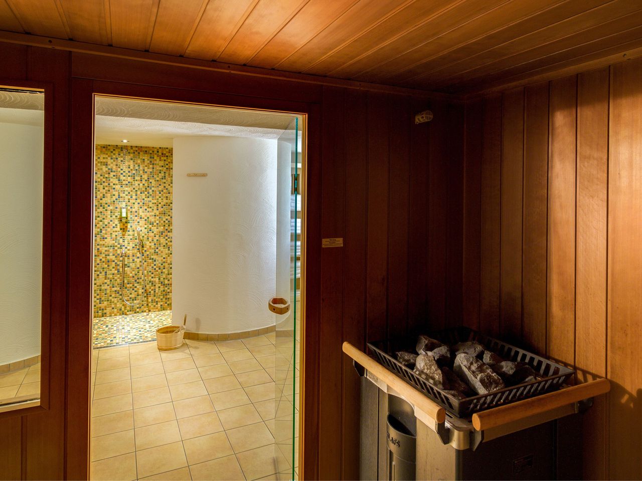 Sauna und Ruhebereich im Seehotel Großräschen, ideal zur Entspannung über Silvester.