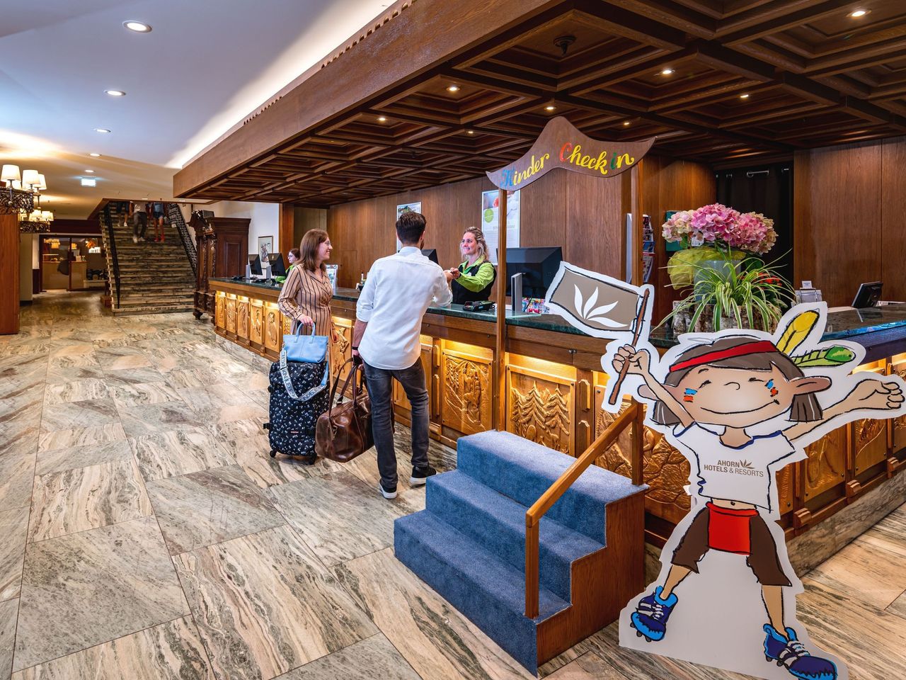 Hotelrezeption im AHORN Harz Hotel Braunlage – Perfekter Empfang zu Silvester