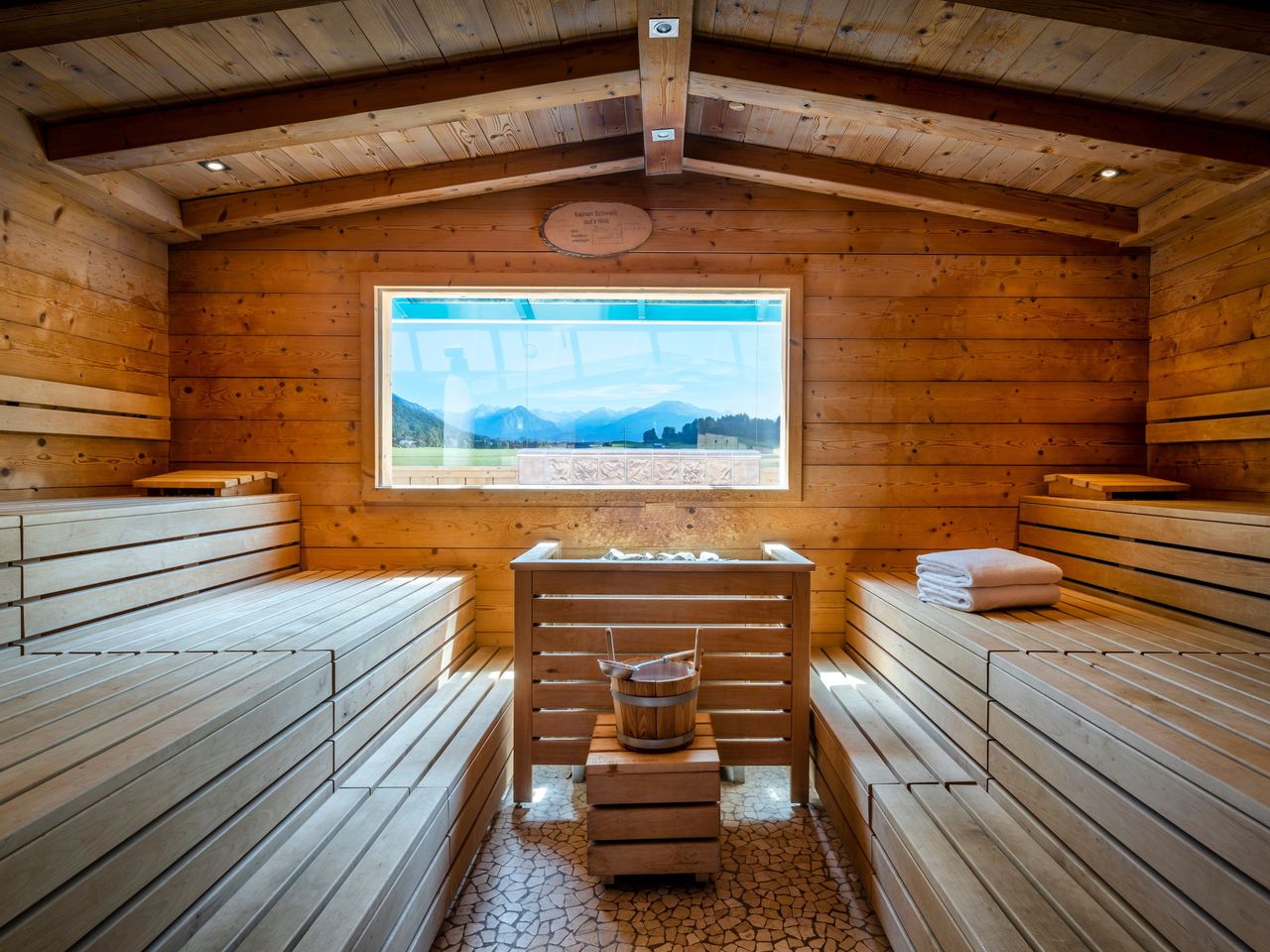 Sauna im Almdorf Spa des BEST WESTERN PLUS Hotel Erb zu Silvester