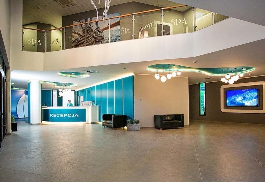 Rezeption im Hotel Grand Laola Vital & SPA zur Silvesterzeit