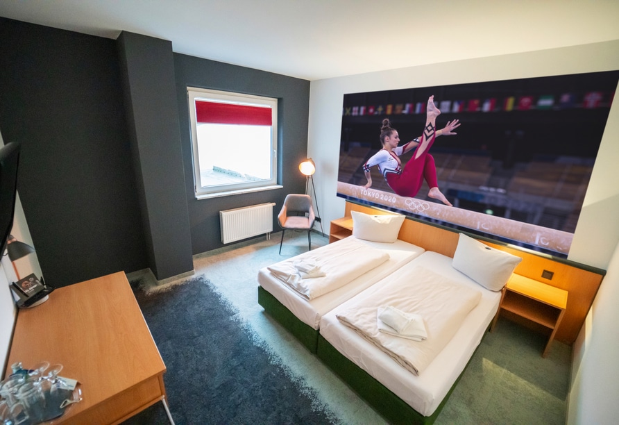 Silvester im Feel Good Hotel Chemnitz - Modernes Hotelzimmer