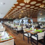 Festlich gedecktes Restaurant im Ferien Hotel Rennsteigblick, perfekt für das Silvester-Dinner