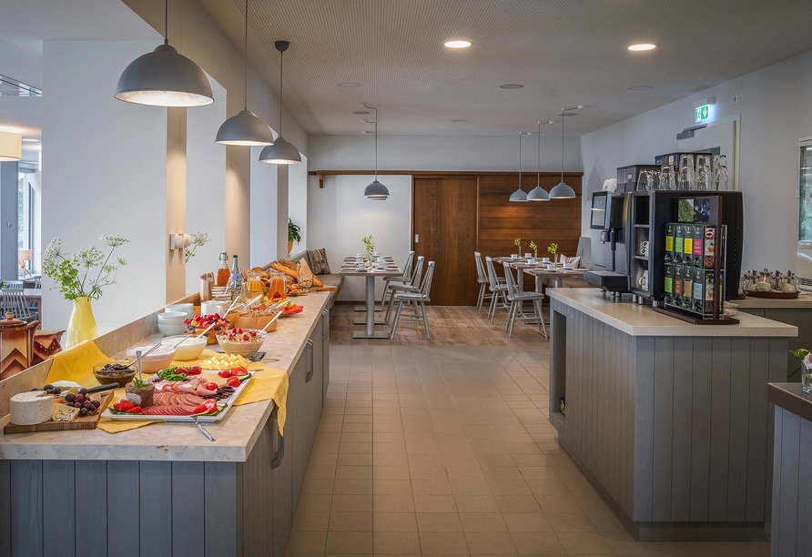 Reichhaltiges Frühstücksbuffet im Hotel Sonnenhof Teinachtal