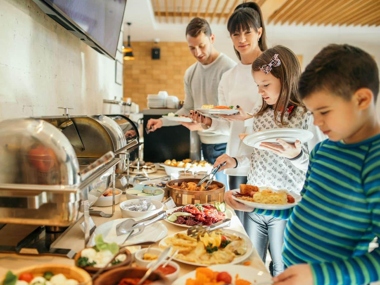 Reichhaltiges Frühstücksbuffet im Schlosshotel Marienbad während Ihres Silvesterurlaubs
