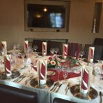 Elegant gedeckter Tisch zur Silvester Gala im Hotel Jägerhof