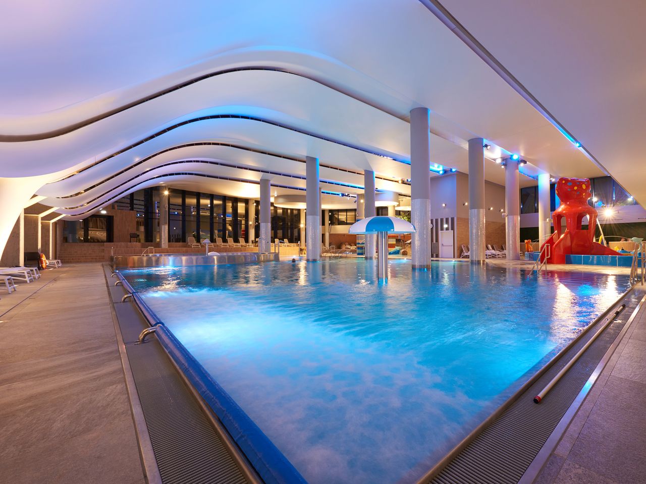 Wasserspaß an Silvester im Aquapark des Hilton Swinemünde