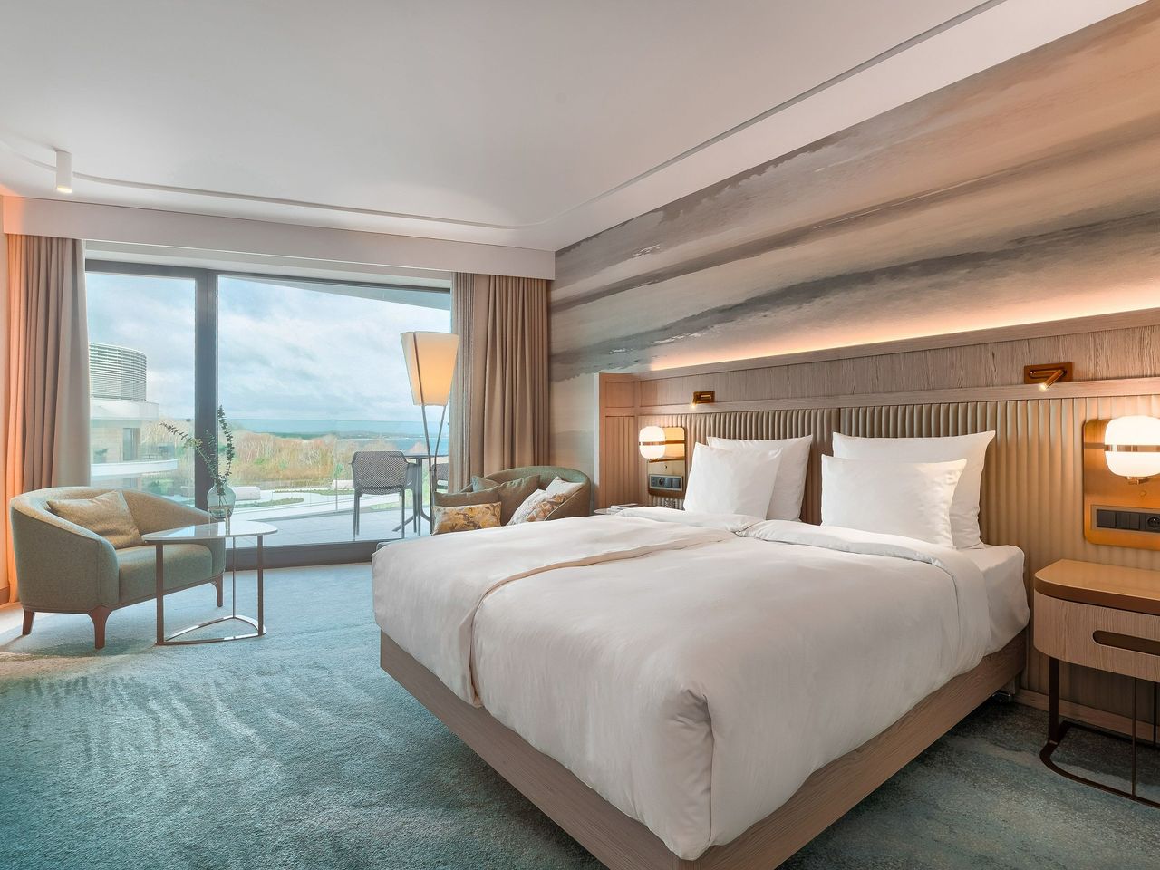 Doppelzimmer mit Meerblick im Hilton Resort & Spa Swinemünde