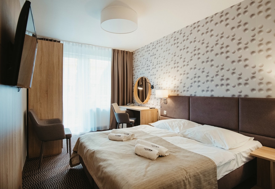 Modernes Doppelzimmer für Ihre Silvesterreise im Hotel Akces Medical FIT&SPA