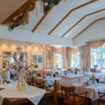 Festlich dekoriertes Restaurant für Silvester im Ferien Hotel Spree-Neiße