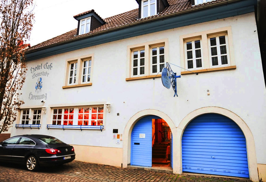 Außenansicht des Hotel Weinheber Hornung in Freinsheim für Silvester