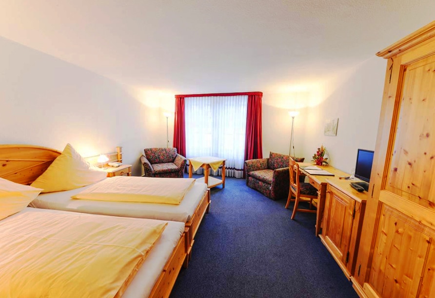 Gemütliches Doppelzimmer im Hotel Weinheber Hornung für Silvester
