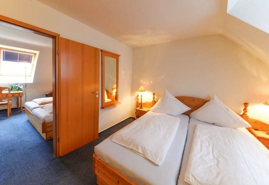 Großzügiges Familienzimmer im Hotel Weinheber Hornung für Silvester