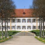 Gartenansicht des Kurhaus Hotel Bad Bocklet, idyllisch für Silvesterreisen