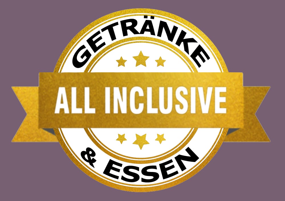 All-Inclusive Logo für Essen und Getränke beim Silvesterabend im Maritim Hotel Düsseldorf