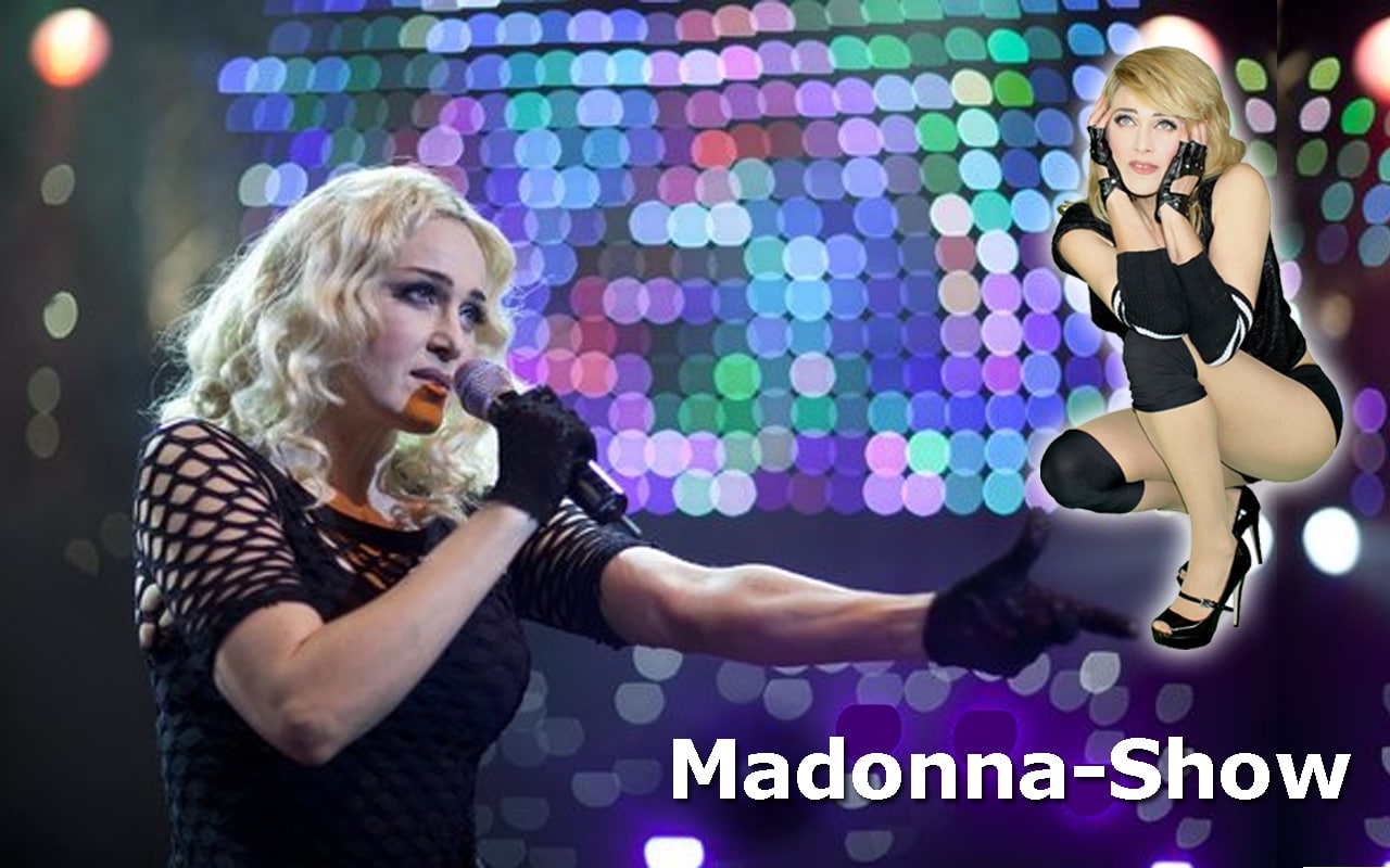 Madonna-Double bei der Silvestershow im Maritim Hotel Düsseldorf