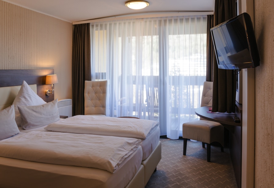 Modernes Hotelzimmer im Parkhotel Luise Bad Herrenalb für Silvester 2025
