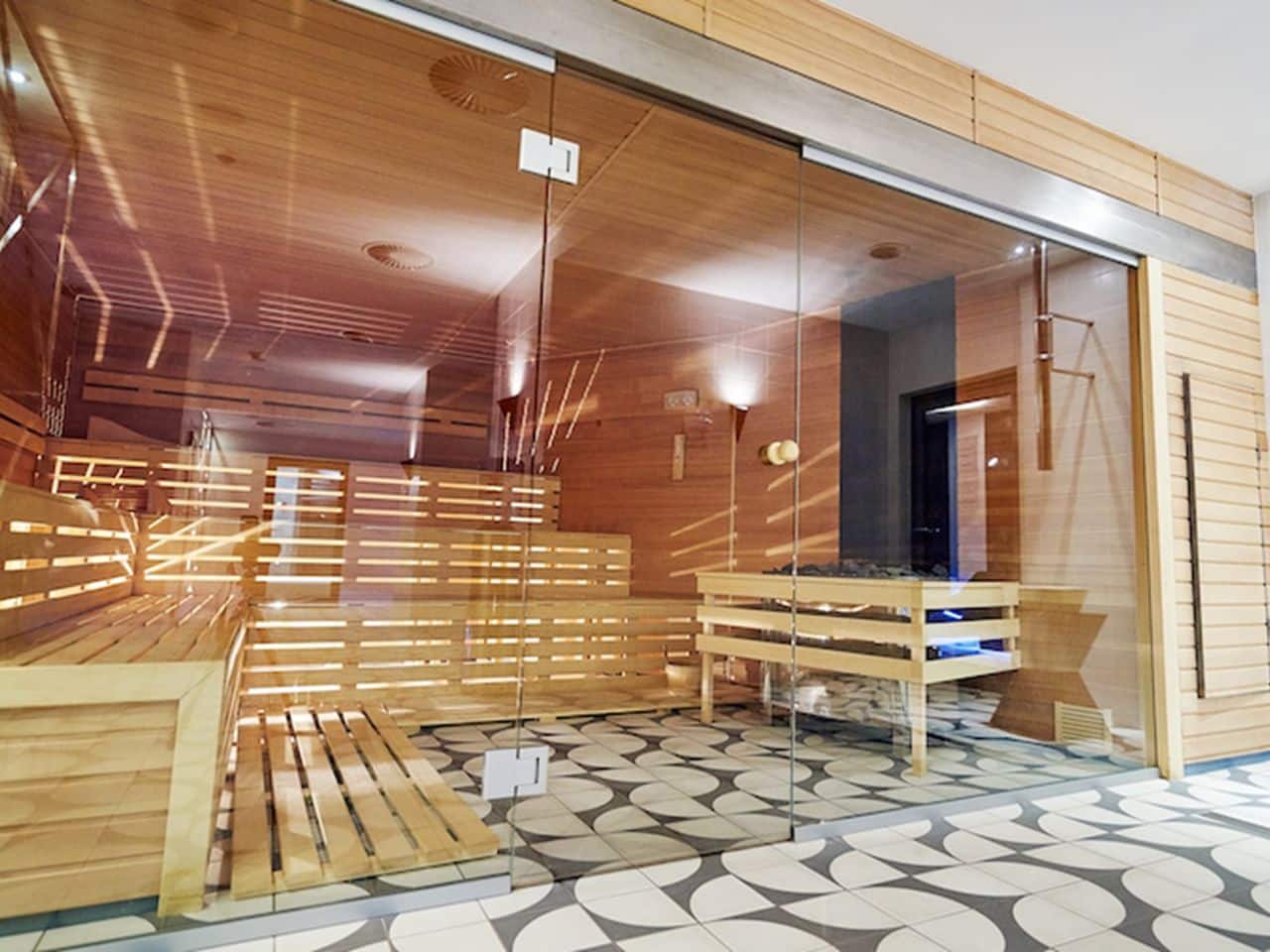 Moderne Sauna im DIUNE Hotel & Resort für Silvester-Gäste