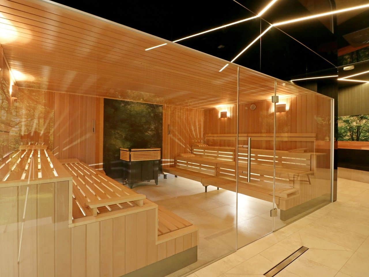 Moderne Sauna im Hamilton - Hotel Swinemünde für Silvesterwellness