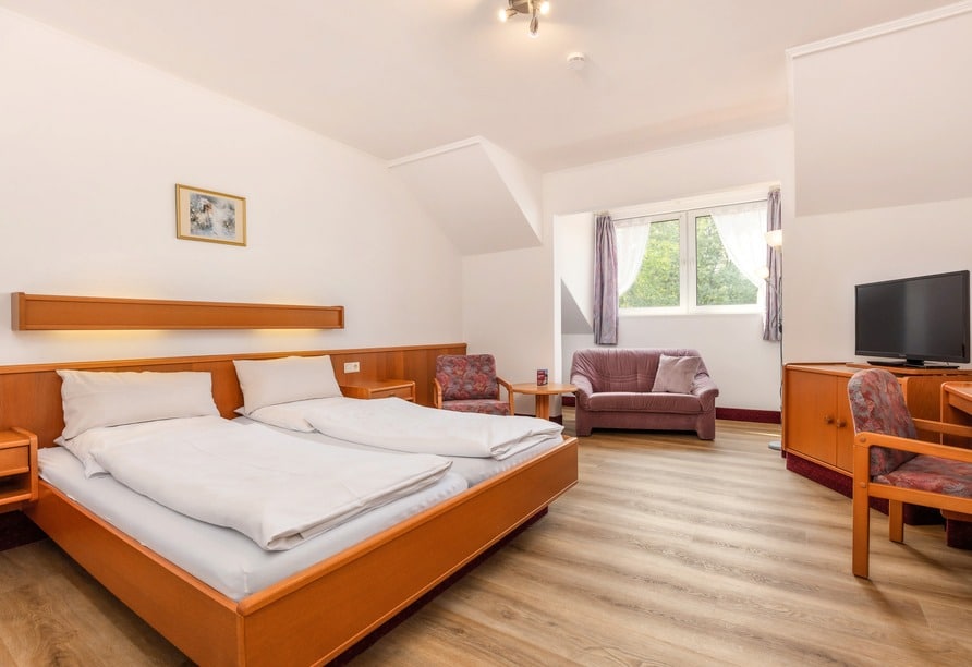 Doppelzimmer im Hotel Sattelbogener Hof für den Silvesterurlaub