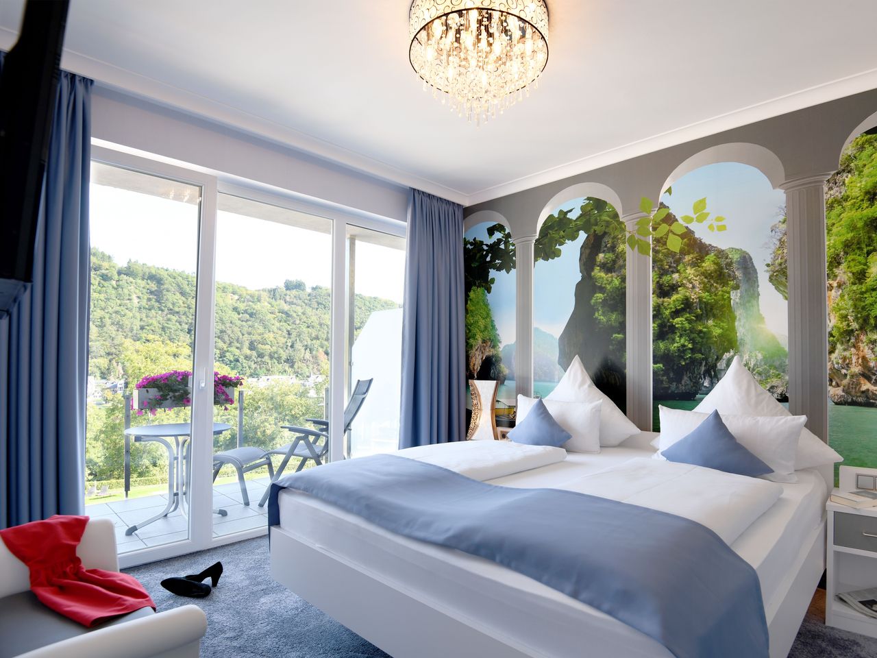 Komfortables Hotelzimmer für einen entspannten Silvesterurlaub im Moselstern Parkhotel Krähennest