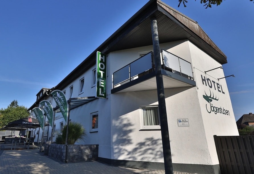 Ansicht des Hotel Jägerstuben in Ritterhude, ideal für Silvester.