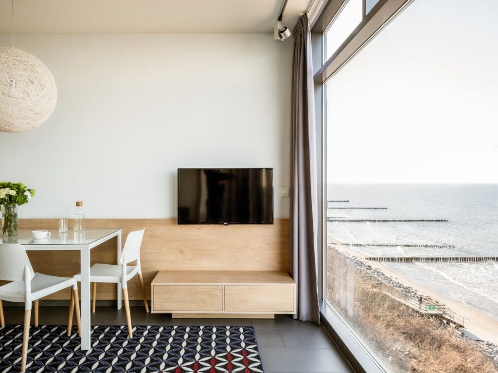 Gemütlicher Wohnbereich im BOULEVARD USTRONIE MORSKIE, perfekt für Silvesterfeier