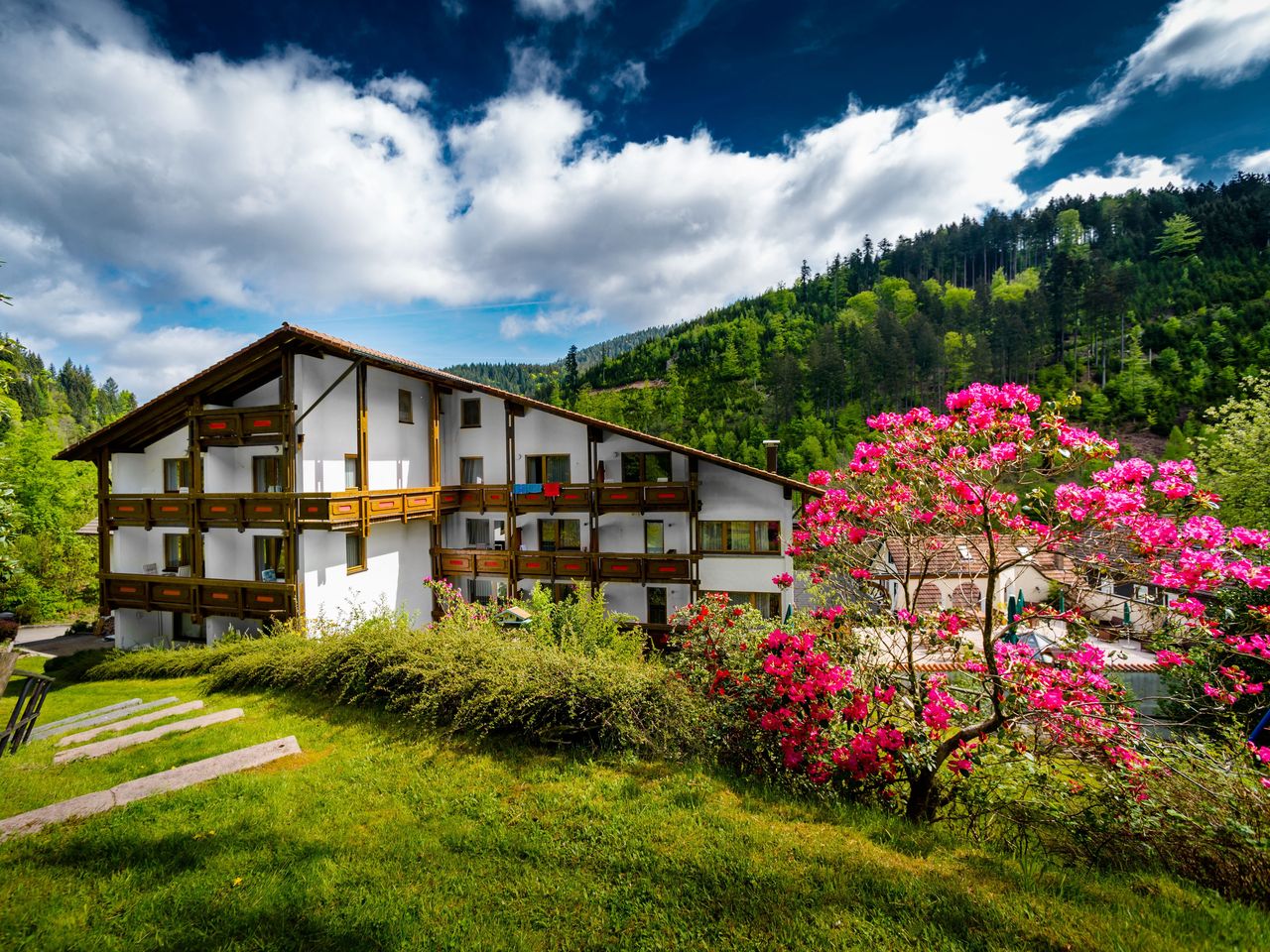 Außenansicht vom Holzschuh's Schwarzwaldhotel im Schwarzwald zu Silvester