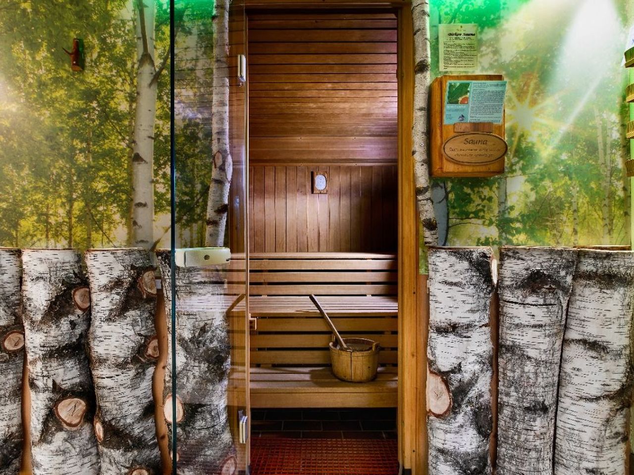 Birken-Sauna im Wellnessbereich des Holzschuh's Schwarzwaldhotels zu Silvester