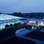 Außenansicht des Wellnessbereichs im IDINGSHOF Hotel, ein Highlight für Ihre Silvesterreise.