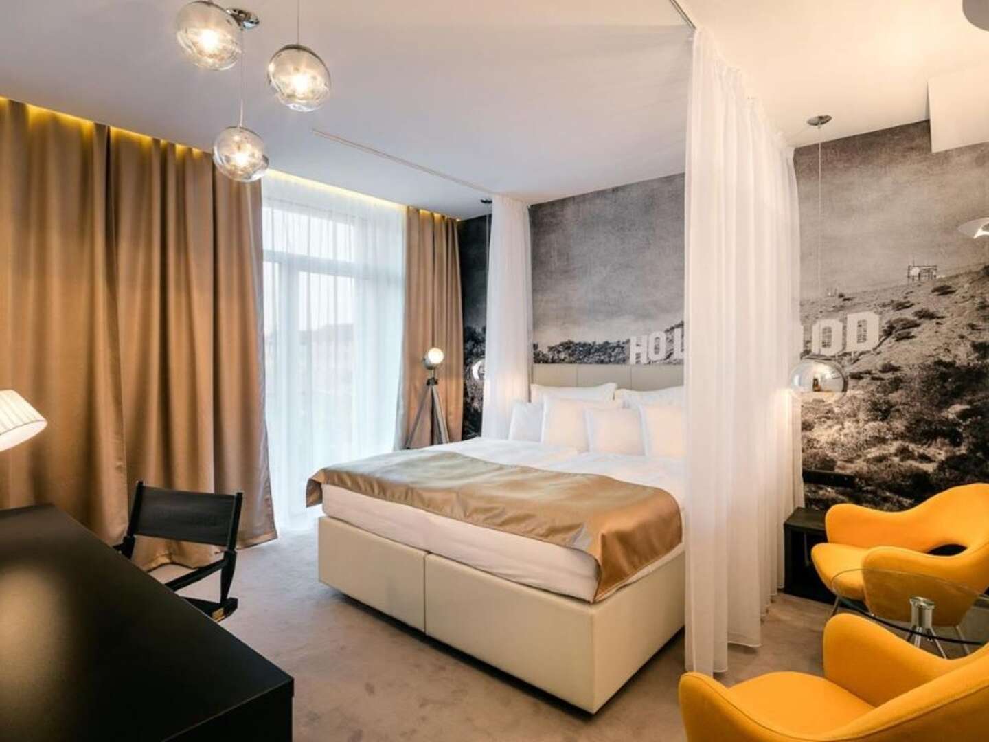 Modernes Premiumzimmer im Pytloun Grand Hotel Imperial in Liberec