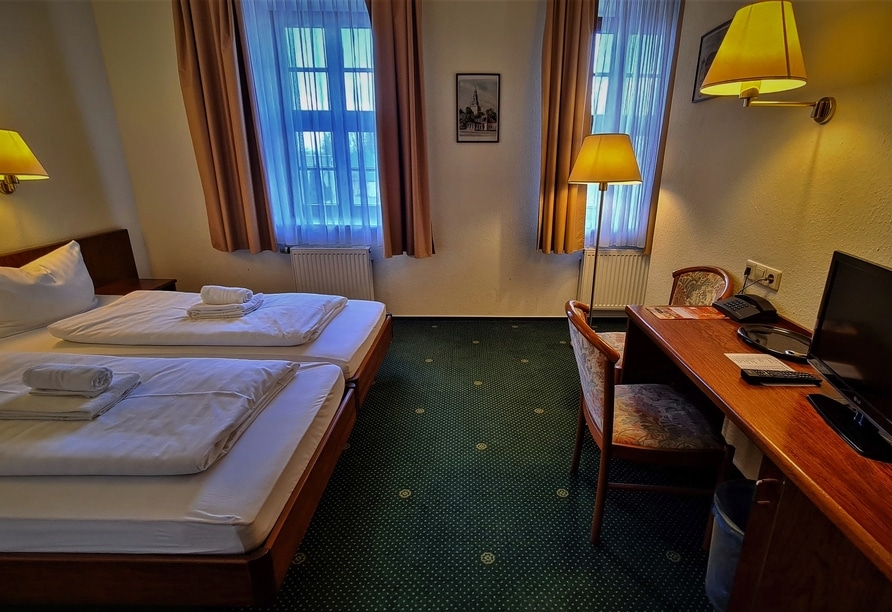 Gemütliches Doppelzimmer für die Silvesterreise im Hotel Brander Hof