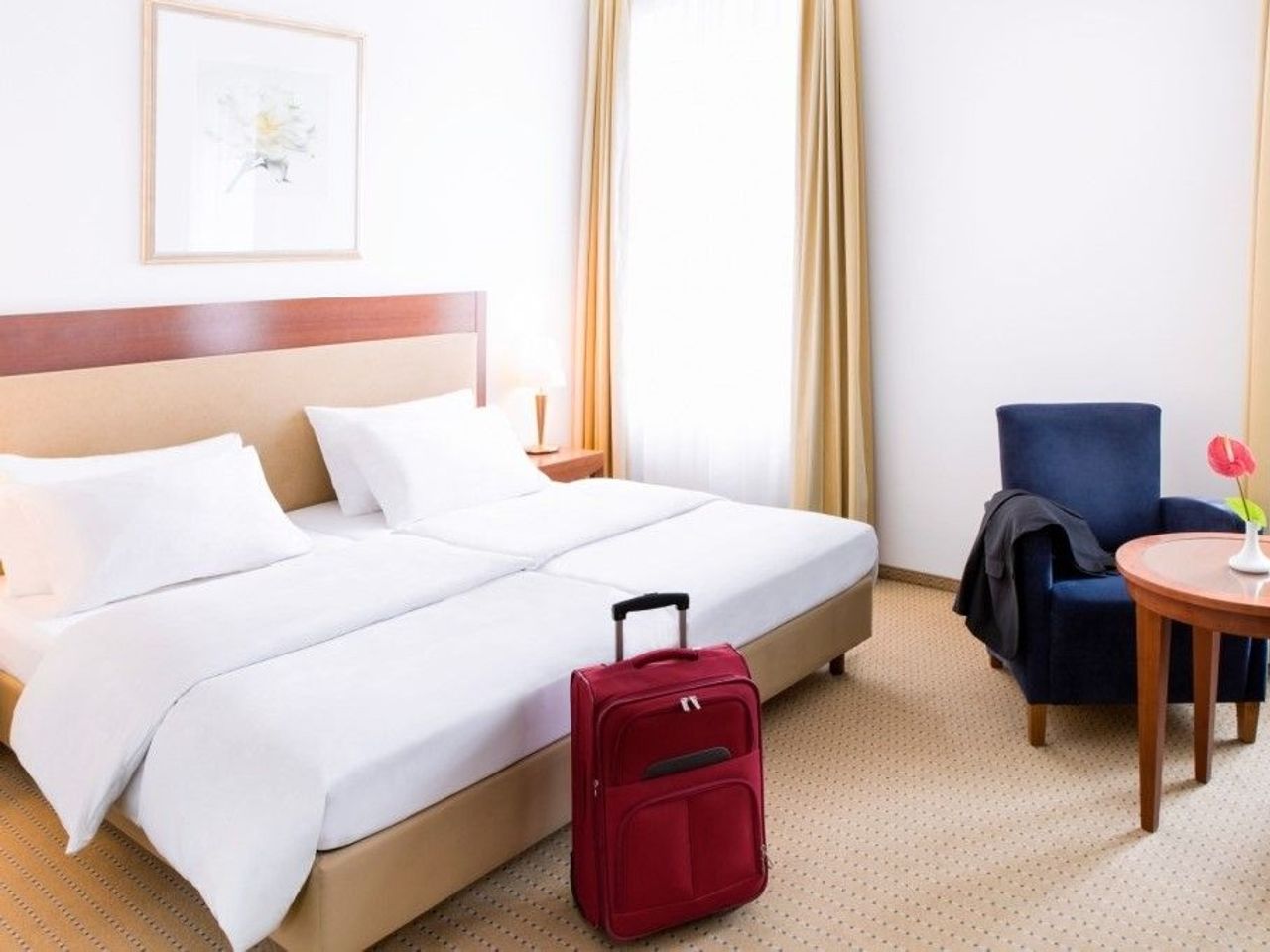 Gemütliches Doppelzimmer im Novotel Hildesheim, perfekt für Silvesterreisen